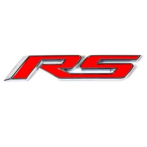 Fits Chevy RS Rear Trunk Lid Nameplate Logo Fender Marker 3D Emblem Badge Red - Picture 1 of 4