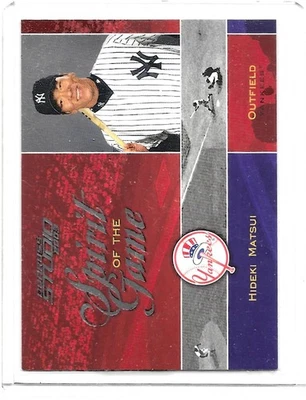 2003 Hideki Matsui Donruss Studio Spirit Of The Game #'d 1080/1250 #SG-12 - Image 1 of 2
