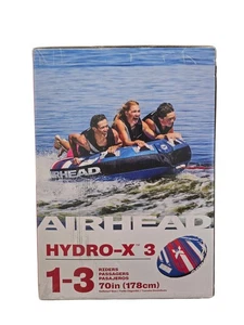 Airhead WMT322 Hydro X 1-3 Personas Tubo Remolcable para Navegación Azul+Blanco+Rojo 70" NUEVO - Imagen 1 de 5