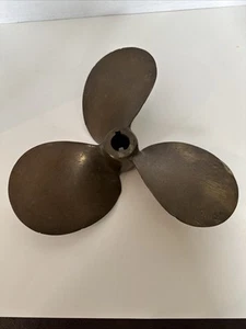 Vintage Bronze Brass 3 Blade Boat Ship Propeller 11 x 11 - Picture 1 of 11