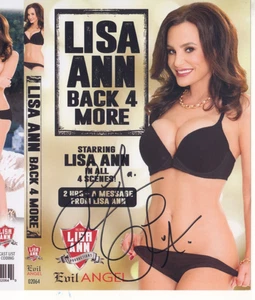 LISA ANN Rare Signed Back 4 More insert! Autograph Photo AVN 2023 - Picture 1 of 4