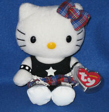 TY HELLO KITTY ROCK BEANIE BABY  - MINT with MINT TAGS
