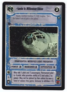 SWCCG Star Wars CCG • Lando in Millenium Falcon • Enhanced Cloud City FOIL RARE - Picture 1 of 1