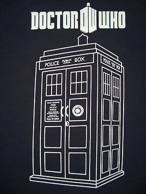 DOCTOR WHO Tardis Time Lord Gallifrey Regenerate Sonic Time JUNIORS T-Shirt M-L - Image 1 of 2
