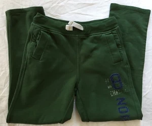 Boys Green Sweatpants Size Xlarge Fleece Lined with Front Pockets - Picture 1 of 9