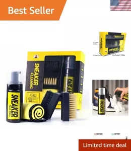Shoe Cleaner Care Kit with 2 Brush, 5.3Oz cleaning agent and 1 Towel for Leat... - Picture 1 of 8