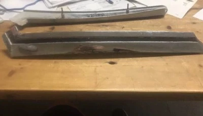 Chrysler Imperial 1962 pieza de moldura de acero inoxidable usada Foto 1 de 4