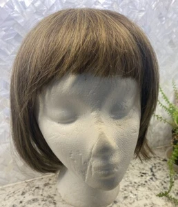 Hermosa Peluca Gabor Marrón Claro Natural Con Flequillo En Caja Original Bob - Imagen 1 de 5