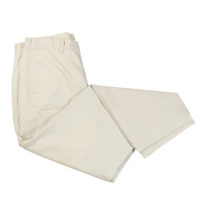 Cherokee Mens Khakis Cotton Trouser Pants Solid Light Beige Slacks Size 34 x 30 - Picture 1 of 8