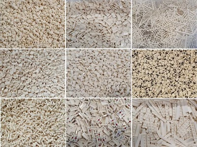 WEIß WHITE Lego Steine Teile Bricks Parts Platten Fliesen Pflanzen konvolut NEU