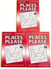 Lot de 3 PLACES PLEASE Penny Press puzzles de variétés sélectionnés Dell 407-409 à remplir