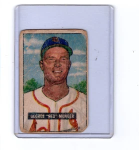 1951 Bowman George Red Munger St. Louis Cardinals #11 ⭐️💥🎯Original - Picture 1 of 2