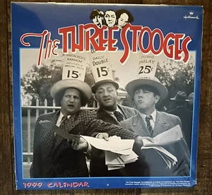 Vintage 1999 Three Stooges Wandkalender von Hallmark in Original Cellophan  - Bild 1 von 3