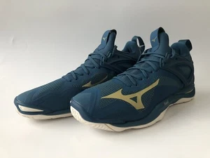 Mizuno Wave Mirage 3 Handballschuh Indoor Hallenschuh Sportschuh blau gold - Bild 1 von 11