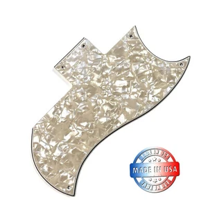 4 Ply Aged Pearl Pickguard for Gibson 24 Fret SG SGM 60's & 70's Future Tribute - Picture 1 of 8
