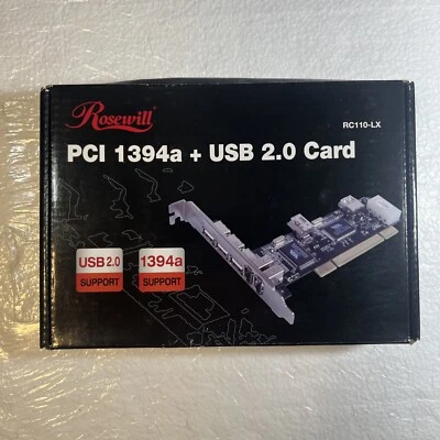 Rosewill RC110-LX PCI 1394a + USB 2.0 card - Image 1 of 4