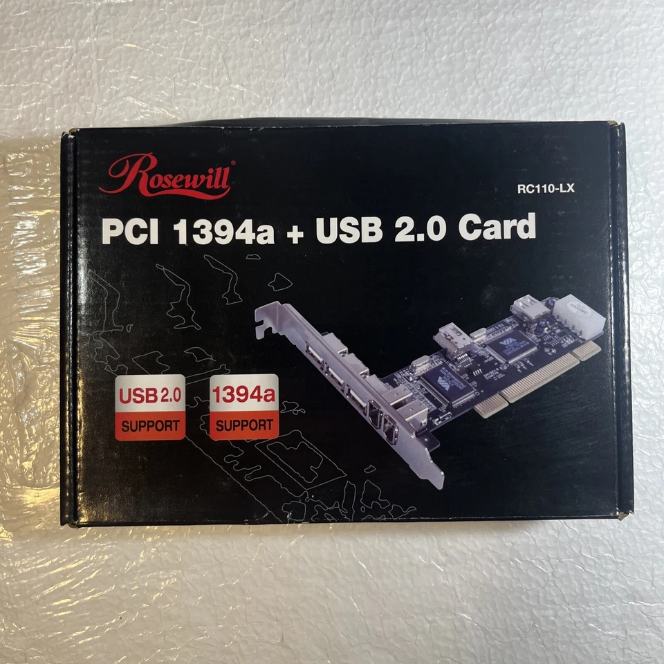 Rosewill RC110-LX PCI 1394a + USB 2.0 card - Image 1 of 4