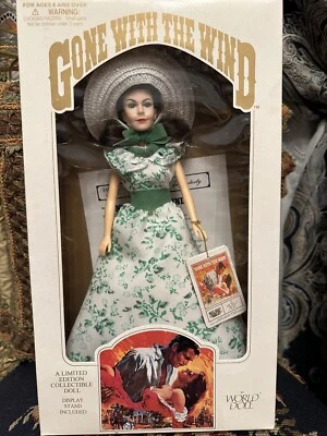 World Doll Lo que el viento se llevó 1989 Scarlett O’Hara 71152 coleccionable de colección Foto 1 de 4