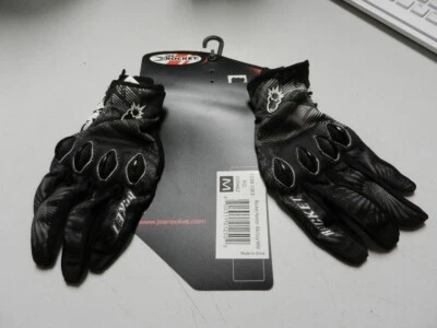 NOS Joe Rocker Mens Black/Grey/White Medium Knuckle Dirt Bike Gloves 1238-1003 - Image 1 of 4