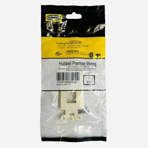 Hubbell ISF2OW Cableado 2 Puertos Marco Decorador Placa Cubierta al ras Oficina Blanco - Imagen 1 de 2