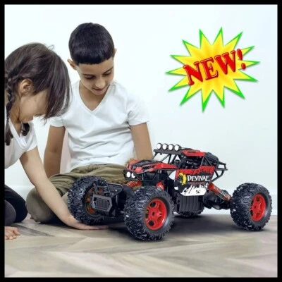 Red CROBOLL 1:12 Large RC Remote Control Car 4WD Lifting Function Boys Kid Toy - Image 1 of 4