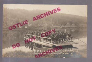 Rumford Center MAINE RPPC c1910 FERRY U.S. ARMY Co. B 5th Infantry PLATTSBURGH - Bild 1 von 3