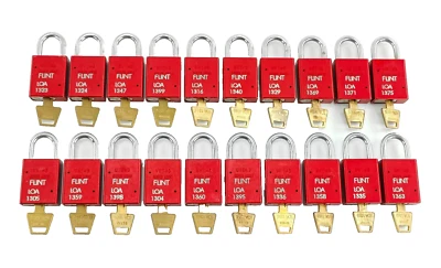 LOT OF 20 AMERICAN LOCK A1105RED Anodized Aluminum Safety Padlock Lockout Tagout - Image 1 of 4