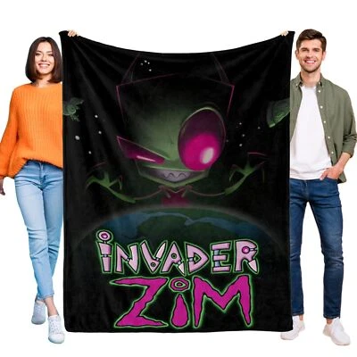 Invader ZIM Blanket Flannel Soft Sofa Bed Throw for Sofa Couch Birthday Gift - Image 1 of 4