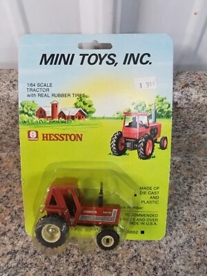 1984 Mini Toys Inc. 1/64 Hesston 980DT Tractor With Real Rubber Tires - Image 1 of 3