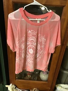 Bethany Mota - Kurzarmshirt - Damen Größe L - rosa - Bild 1 von 7