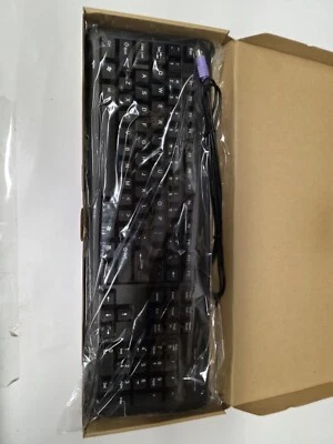 Lot of 20 HK214 PS/2 Wired Keyboard, Black - Image 1 of 2