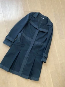 MIU MIU Black Coat 40 From Japan - Picture 1 of 8