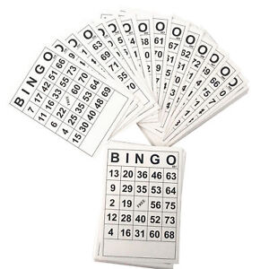 Bingo Cards Bulk 60-PCS Classic Bingo Game Set Card Game Educational Toys