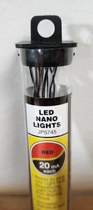 Woodland Scenics 5745 LED NANO Luces Paquete de 2 Solo Enchufe ROJO 20mA - Imagen 1 de 2