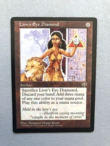 Mtg Carte Magic Mirage Lion's Eye Diamond English LP/MP (B) - Picture 1 of 6
