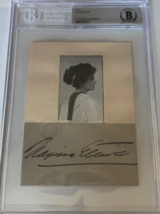 Maxine Elliott American Actress Signed Autograph Cut BAS Beckett - Picture 1 of 3