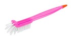 Long Handle Baby Bottle Brush Nylon Bristles 2 in 1 Curve Head Washing Up Clean