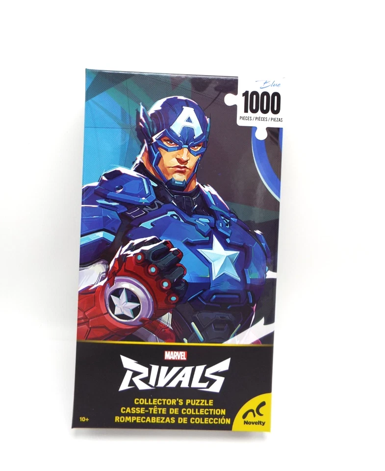 Marvel Rivals Capitán América 1000 Piezas Coleccionista Puzzle Jugador Verso NUEVO Bolso Sellado Foto 1 de 4