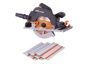 Evolution R185CCSX Circular Track Saw Kit 185mm 1600W 240V EVL185CCSXP - Picture 1 of 9
