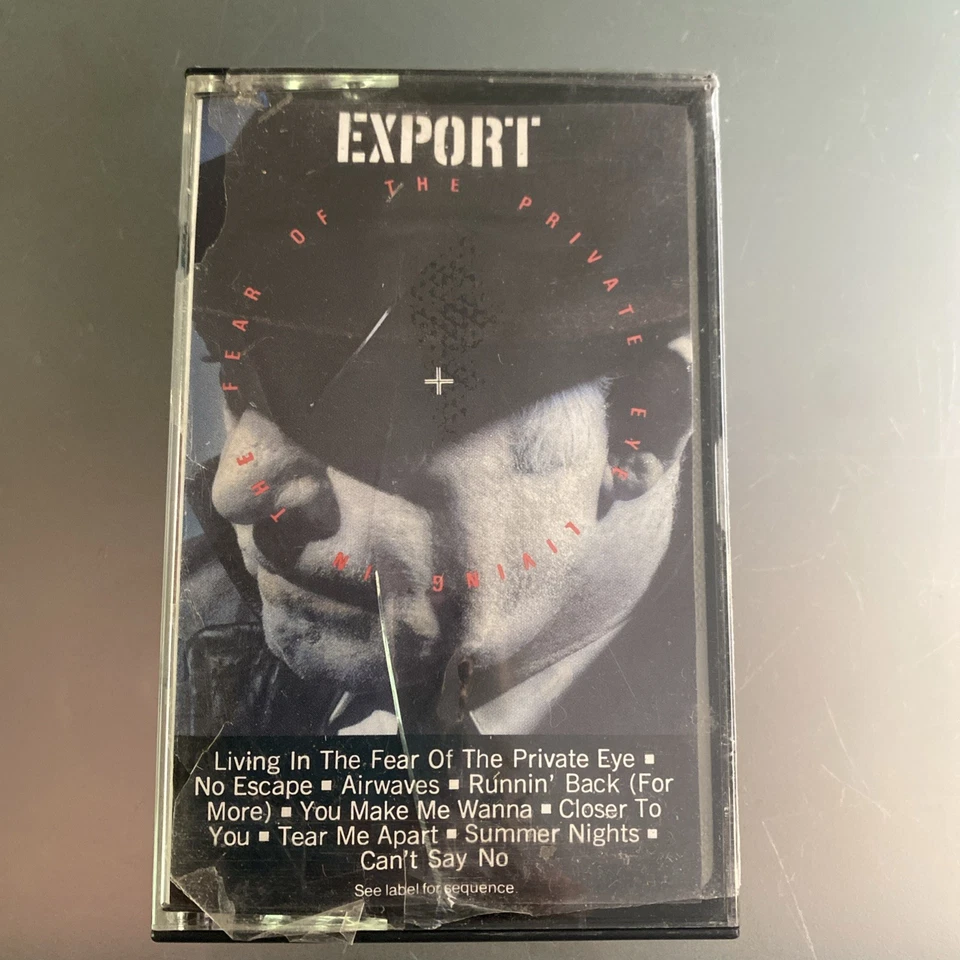 SEALED EXPORT Living In Fear Of The Private Eye Cassette Tape Melodic AOR Promo - Image 1 of 3