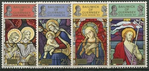 Guernsey 1972 Weihnachten Glasfenster, Elisabeth II. 71/74 postfrisch - Bild 1 von 1