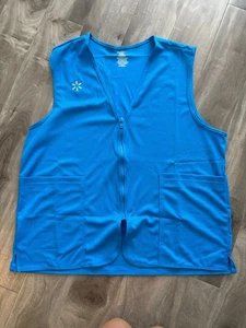 Walmart Employee Vest Ladies XL Blue Full Zip Spark Associate Uniform NEW - Picture 1 of 8