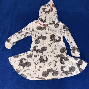 Disney Parks Mickey y Minnie Vestido con Capucha Letras Bordadas 3T Niño Pequeño - Imagen 1 de 7