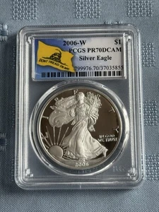 2006-W PF70 PCGS DCAM American silver eagle . - Picture 1 of 2