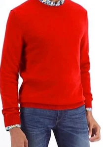 Club Room Mens Cashmere Sweater Size L Red Minimalist Luxurious Warm Soft - Picture 1 of 3