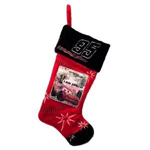 Disney Cars Holografischer Weihnachtsstrumpf Pixar Velour Lightning McQueen Rot - Bild 1 von 6