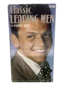 Vintage Classic Leading Men - 4 Video Set - VHS Tape Movies- 1992 NEW - Picture 1 of 6