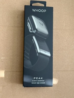 Whoop Peak 12 meses associação 5.0 saúde e fitness vestível NOVO LACRADO - Imagem 1 de 4