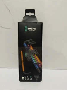 WERA TOOLS 950 SPKL/9 SM N SB LONG ARM HEX KEY SET - MULTICOLOR *DAMAGED BOX* - Picture 1 of 6
