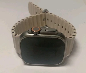 Apple Watch Ultra 49mm Titanium Ceramic Case GPS+Celluar Read Description - Photo 1 sur 8